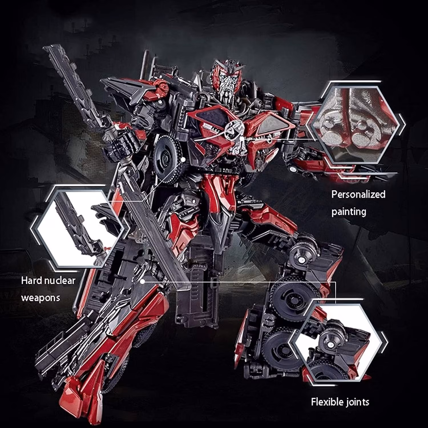 thumbnail image 3 of Transformers Sentinel Prime Figurine Articulée de 7 Pouces Modèle Jouet / Jouets de Collection Transformers pour Amateurs de Transformers / Cadeaux Jouet Autobot, 3 of 5