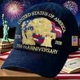 thumbnail image 6 of 250 Anniversary USA Hat, America 250 Merchandise, Patriots Hat, Bald Eagle Printed Cap For Men Women 2026 Patriotic Celebrations, 6 of 8