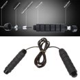 thumbnail image 4 of Weighted Jumprope Womens  Rope Weight Rope  Rope Set Jumpropes For Counting Exercise Training Black, 4 of 8