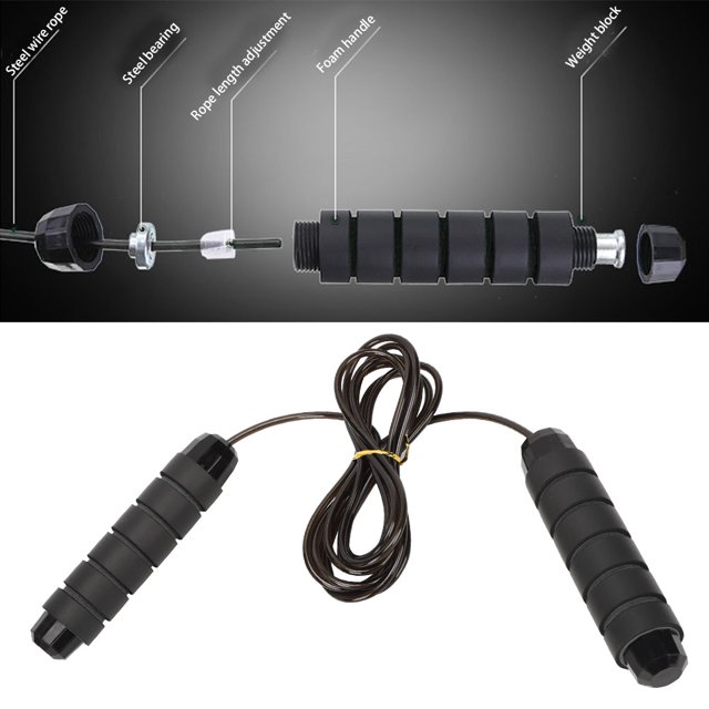 Weight Rope Weighted Jumprope Battle Rope Rope Set Jumpropes Girls Rope for Counting Exercise Training Black,Green + Black,Blue + Black