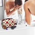 thumbnail image 5 of Goofa Fruit Apples Printed Toiletry Bag with Handle,Large Capacity Travel Makeup Cosmetic Bag for Women, Carry on Airport Airline Compliant Bag, 5 of 9