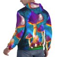 thumbnail image 6 of Lsque Magic Mushrooms ,Fireflies Pattern Casual Men's Hoodie,Hooded Sweatshirt with Kangaroo Pocket,Pullover Hoodie-Medium, 6 of 7