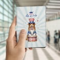 thumbnail image 4 of Happy 4th of July Patriotic Shetland Sheepdog Marching Band Uniform Balloons Fireworks Travel Passport Wallet Sheltie Dog Lover Gifts PU Leather Passport Holder Cover - 13009, 4 of 5