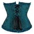 thumbnail image 4 of JFGHDG Corset for Renaissance Overbust Corset Vintage Corset Halter Top Corset with Bra Corset Shapewear with Bra Bustier Corset Top Green 3xl, 4 of 6