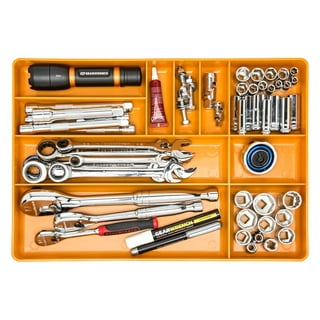 Tool Box Organizer and Storage Tray, Tool Box Drawer Organizer Bins,  Toolbox Organizer Tray Divider Set, Black 32 Pack 