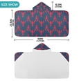 thumbnail image 4 of Yayeee Kids Hooded Towel with Hand Pockets Beach Soft Absorbent Bath Wrap 50 x 23.5 inch, Blue Lobster Pattern, 4 of 5