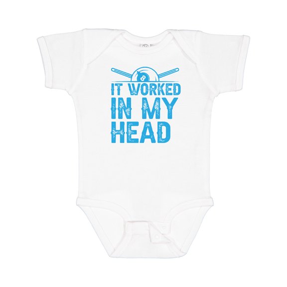 Inktastic Funny Pool Billiards Quote Boys or Girls Baby Bodysuit