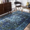 thumbnail image 1 of nuLOOM Reiko Vintage Persian Area Rug, 4 4" x 6, Blue, 1 of 4