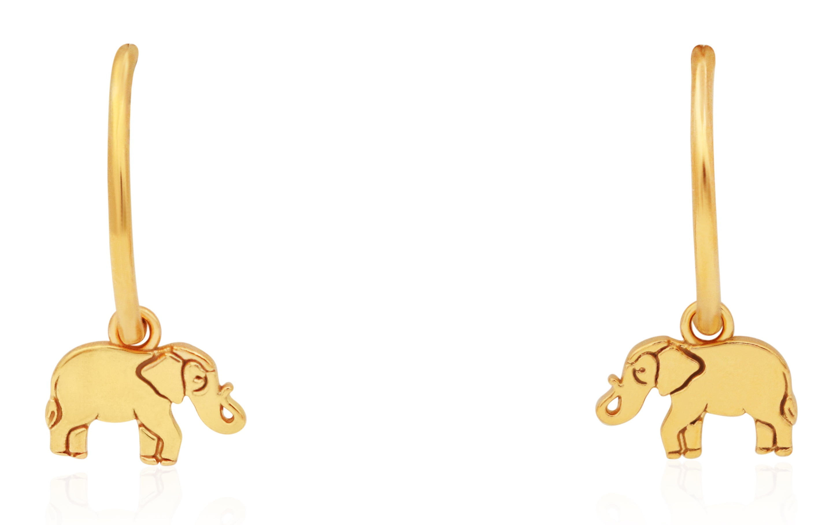 elephant hoop earrings