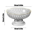 thumbnail image 3 of Luoshdecor Plastic Fruit Bowl,Round Pedestal Decorative Bowl for Home Decor,Clear Storage Basket for Fruit,Salad, Vegetables, 3 of 6