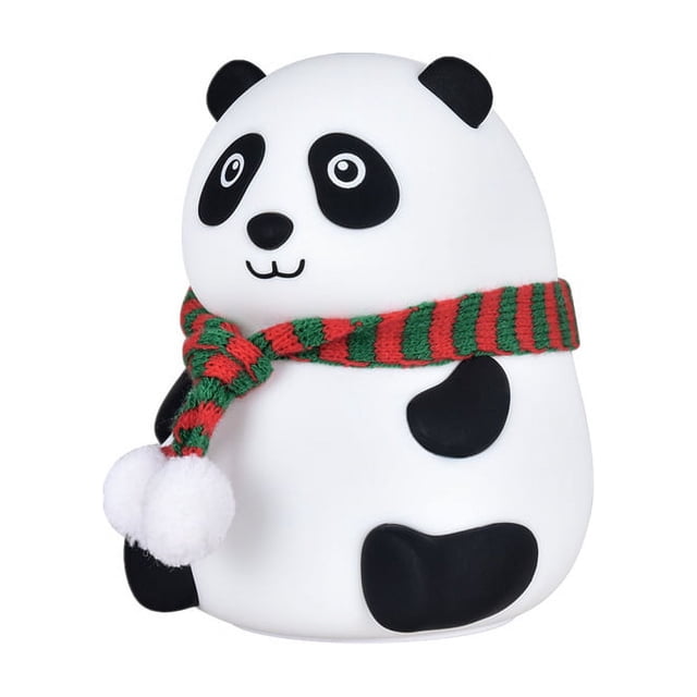 luz nocturna para niños, regalo de panda para mujeres, lámpara LED de silicona, recargable por USB, sensor táctil, luz nocturna portátil para bebés para guardería, linda luz nocturna para
