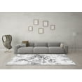thumbnail image 3 of Ahgly Company Indoor Round Abstract Gray Modern Area Rugs, 3' Round, 3 of 4
