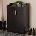 thumbnail image 2 of Bowery Hill Contemporary Shoe Cabinet in Wenge Brown, 2 of 6