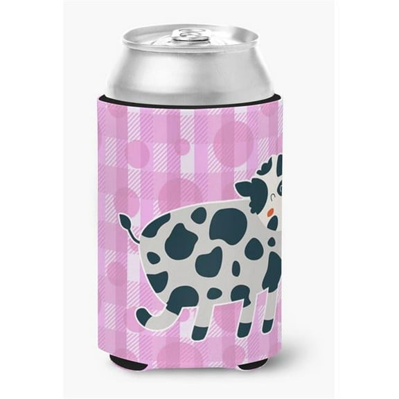 Cow on Pink Polkadots Can or Bottle Hugger