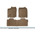 thumbnail image 5 of SMARTLINER Custom Fit Floor Mats 2 Row Liner Set Tan Compatible With 2011-2014 Ford Edge / 2011-2015 Lincoln MKX, 5 of 5