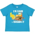 thumbnail image 3 of Inktastic I'm 4 and Crushing It Construction 4th Birthday Boys or Girls Toddler T-Shirt, 3 of 5