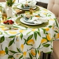 thumbnail image 3 of Lemon Bliss Print Tablecloth 70 Round, 3 of 3