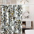 thumbnail image 6 of Shower Curtains Polyester Fabric Waterproof Liners Weighted Hem Machine Washable 59" x 79" Bathroom Bathtub Decor Curtain, 6 of 7