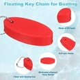 thumbnail image 4 of Uxcell 2 piezas de llavero flotante para navegación, llavero ovalado de espuma PU flotante, llaveros impermeables para exteriores, accesorios para deportes acuáticos, rojo/naranja, 4 of 7