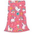 thumbnail image 2 of Pofeuu Yoga Unicorn Print Ultra-Soft Micro Fleece Blanket,for Bed Or Sofa,All Season Throw Blankets Flannel Blanket-40"x30", 2 of 7