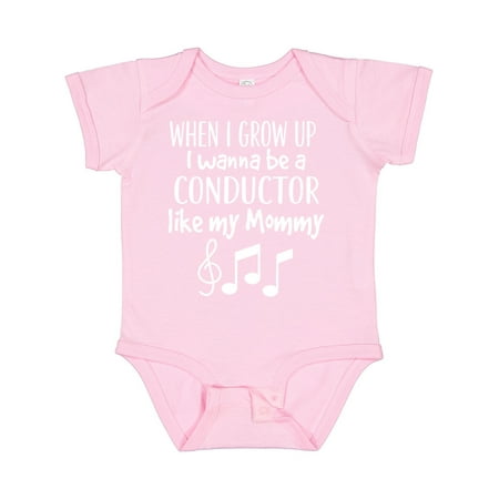 

Inktastic Future Music Conductor Like Mommy Gift Baby Boy or Baby Girl Bodysuit