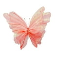 thumbnail image 4 of Tachiuwa Butterfly Decoration Butterflies Prop Decor Romantic Wall Craft Realistic Butterflies Prop for Outdoor Photography Women Boys Colorful light red, 4 of 9