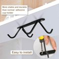thumbnail image 4 of Juego de 2 portavasos de metal para colgar debajo del armario, estante de almacenamiento con 8 ganchos para colgar tazas, tazas de café, vasos de cerveza, utensilios de cocina esquí esquí Gafas de esquí, 4 of 5