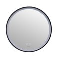 thumbnail image 5 of CIRQUE 30 in. Round LED Black Framed Mirror with Defogger and Dimmer, 5 of 6