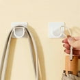 thumbnail image 4 of 2-20pcs Shower Curtain Rod Holder Hook Strong Self-Adhesive Adjustable Wall Curtain Fixed Clip Hanging Rack Bathroom Accessories, 4 of 10
