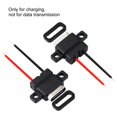 thumbnail image 2 of Conector Usb 3.1 Tipo C De 5 Piezas, Toma Usb C Impermeable De 2 Pines Con Anillo De Goma, Puerto De Carga Rápida Usb C Con Flancos De Instalación Horizontal, 2 of 4