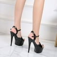 thumbnail image 6 of Women Sexy Show Sandals 15CM High Heels Sexy Platform Sandals Girls Shoe for Party Club Fish Toe 5cm Platform for Ladies Dance, 6 of 6