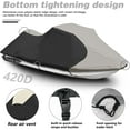 thumbnail image 6 of EPOTOOR  Gray/Black Trailerable Jet Ski Waterproof Marine Grade 600D Heavy Duty Polyester PWC Cover, 6 of 12