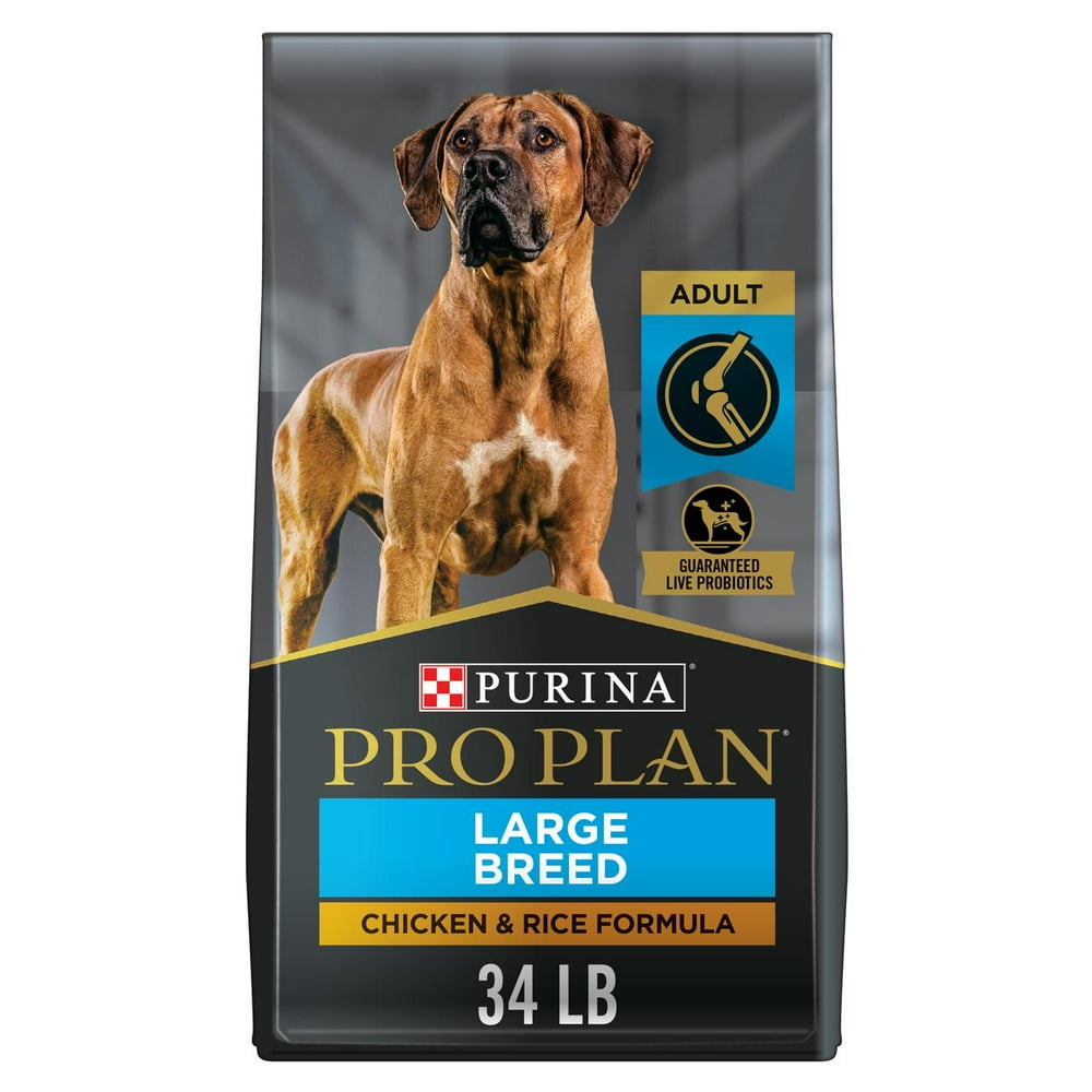 Purina Pro Plan Large Breed Dog Food, Chicken and Rice Dog Food - 34 lb