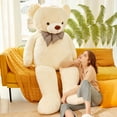 thumbnail image 6 of IKASA Giant Teddy Bear Stuffed Animal Plush Toy,Large Jumbo 70" White Huge Cute Soft Toys,Big Size Fluffy Plushy Fat Oversized Plushie,Gifts for Kids Girls Boys Girlfriend Children, 6 of 6
