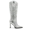 thumbnail image 3 of Steve Madden Women's Kinzee Western Boot, Silver, 7.5, 3 of 3