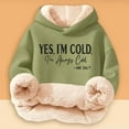 thumbnail image 2 of WAYUTE Sweatshirts for Girls Long Sleeve Prints Cozy Hooded Sweatshirt for Playful Soft and Warm Pullover Top Casual Winter Outerwear, 2 of 5