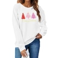thumbnail image 4 of hotojiny Women's Christmas Sweater Crew Neck Fashion Print Knit Pullover Casual Long Sleeve Oversized Tops Ugly Sweater, 4 of 6