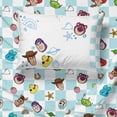 thumbnail image 6 of Toy Story Checkered Kids 4-Piece Sheet Set, Blue & White, Disney, Full Size, 6 of 8