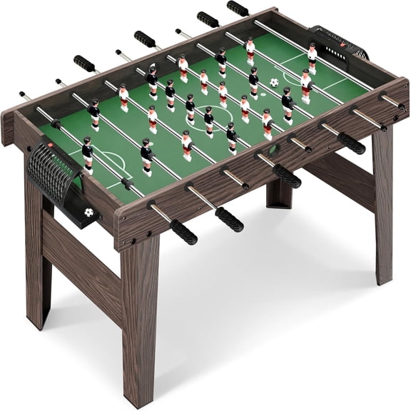 SereneLife 48" Competition Size Foosball Table, Full Size Portable Soccer Game Table with Ball for Indoor & Outdoor Family Game Room, Kids & Adults