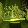 thumbnail image 1 of Luz nocturna LED 3D que cambia de color para niños con base, 1 of 1