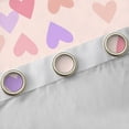 thumbnail image 4 of Homewish Boys Girls Love Heart Print Black Out Curtains,Dreamy Princess Curtains Pack of 2 (42x63 Each),Pink Purple Bedroom Curtains,Lightweight Room Decor, 4 of 6