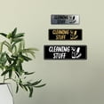thumbnail image 3 of Signs ByLITA Standard Cleaning Stuff Sign (Ivory/Dark Brown) - Small, 3 of 6