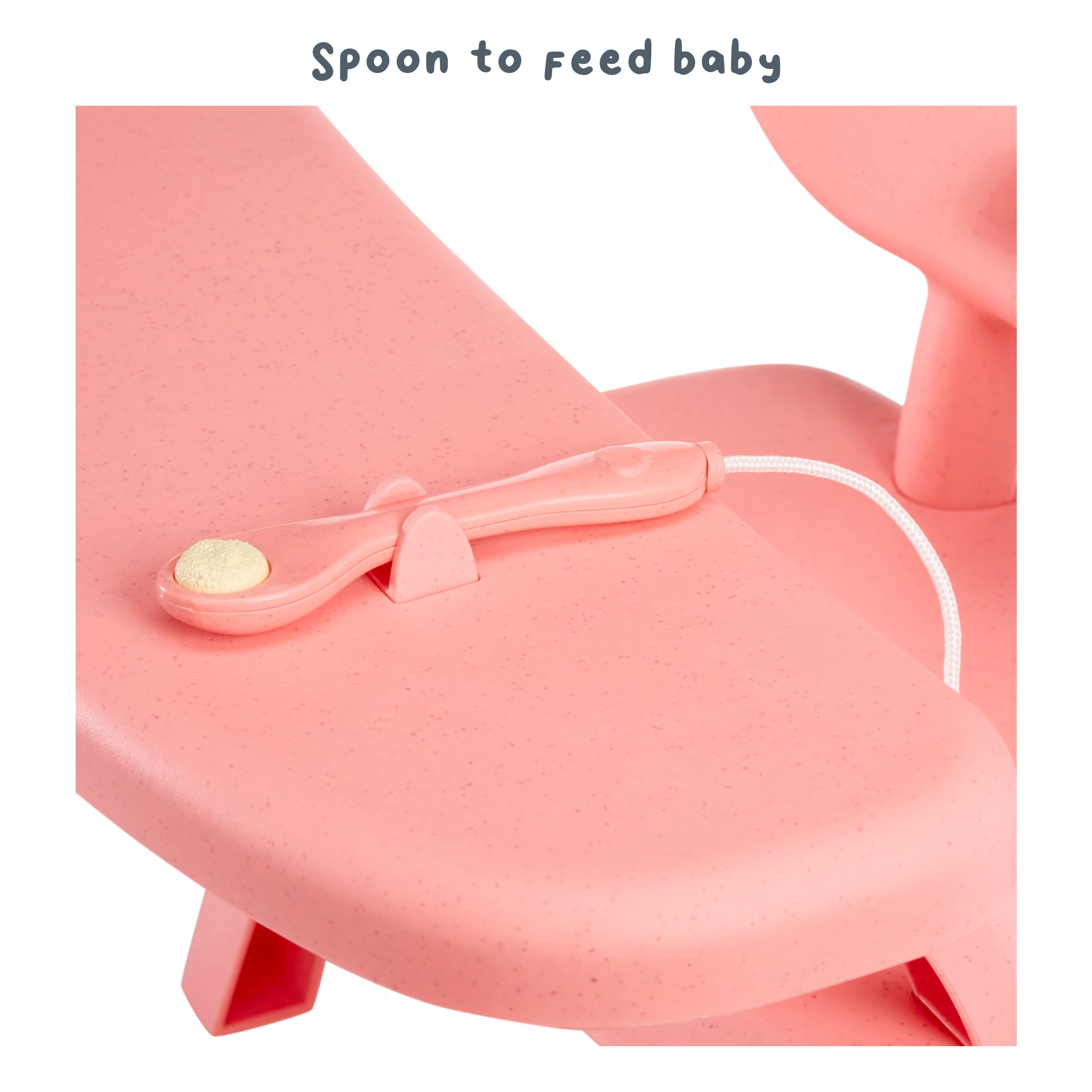 Baby Born Baby Doll Mealtime Table with Food, Sturdy, High-End Design, Fits Dolls to 17", Kids 3 +