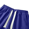 thumbnail image 4 of Coorders George Summer Lightweight Drawstring Cargo Shorts with Pockets, Mens Shorts Clearance, Purple, L, 4 of 6