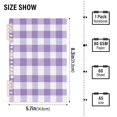 thumbnail image 3 of Haosy Purple Gingham Notebooks 2 Pcs 1-subject Journal 60 Sheets A5 College Ruled Paper Detachable Ring 8.3"x5.7", 3 of 8