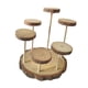 thumbnail image 5 of Expositor de madera con soporte de exhibición, vitrina, estante de exhibición multifunción de varios niveles 6 plataformas, 5 of 9