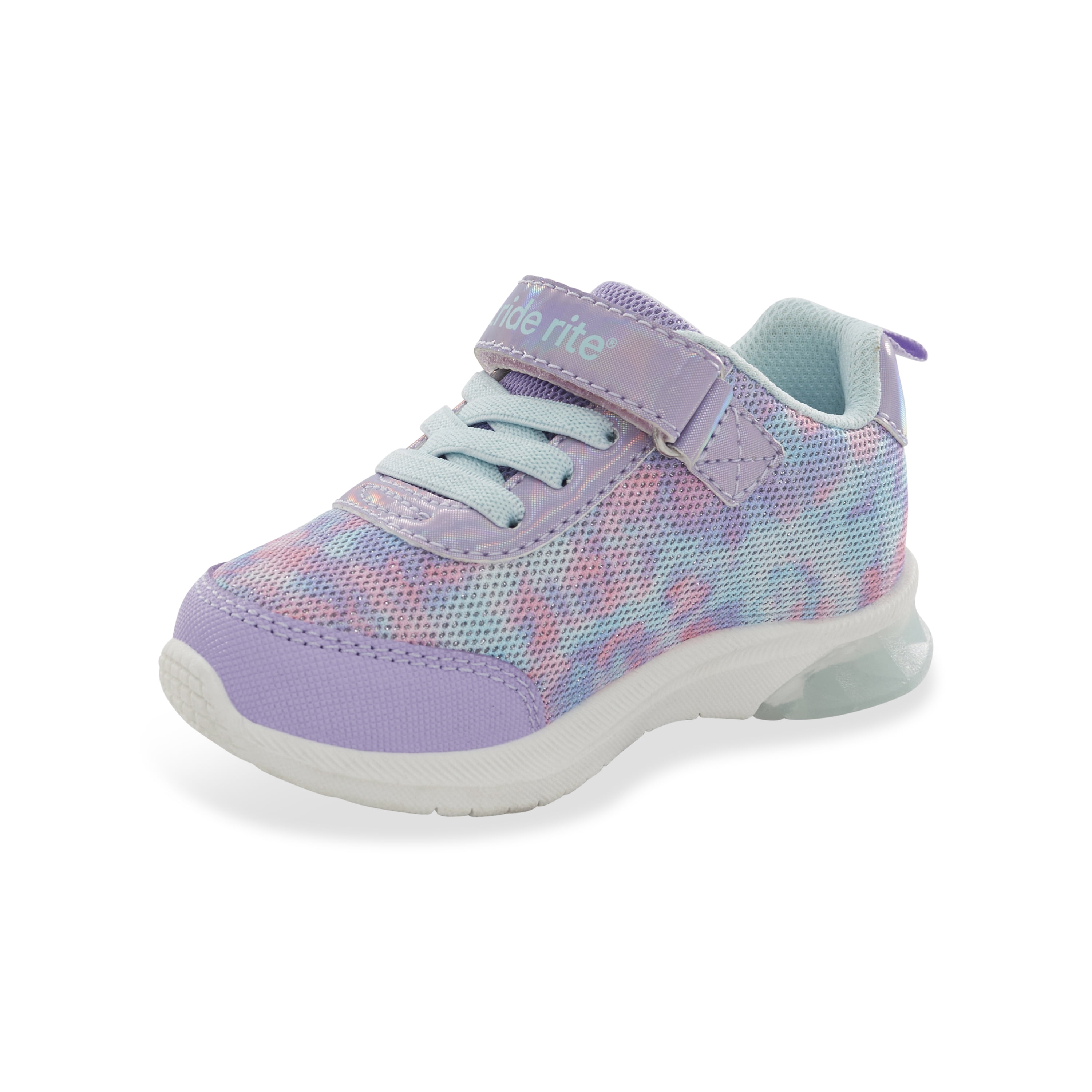 Munchkin by Stride Rite Toddler Girl Lighted Petal Athletic Sneaker, Lavender
