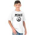 thumbnail image 5 of Hippie Peace Sign Make Love Not War Crewneck T Shirts Boy Girl Teen Brisco Brands L, 5 of 6