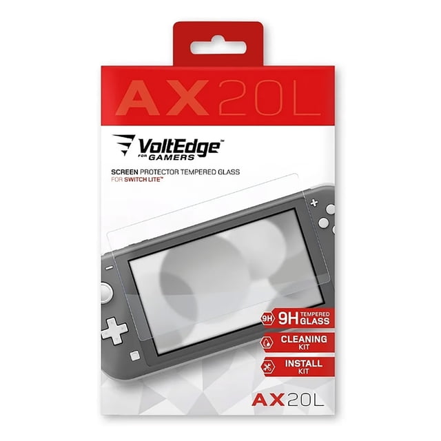 AX20L SCREEN PROTECTOR TEMPERED GLASS SWITCH LITE VoltEdge Nintendo Switch Lite
