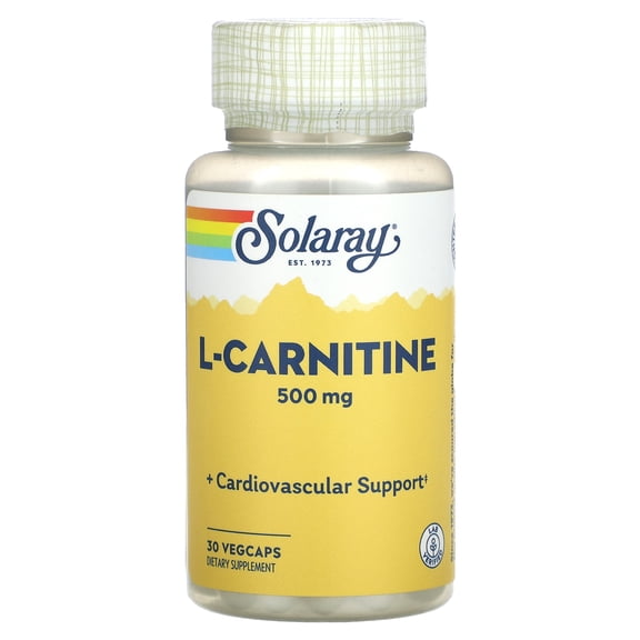 Solaray L-Carnitine 500 MG Capsules, 30 Ct
